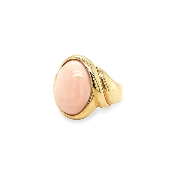 Gold Ring with Coral