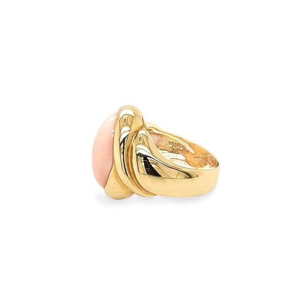 Gold Ring with Coral