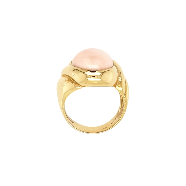 Gold Ring with Coral