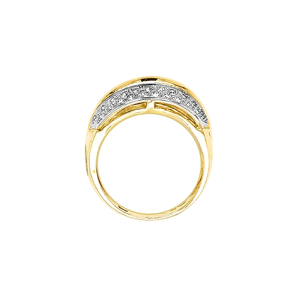 Gold Ring with Zircons