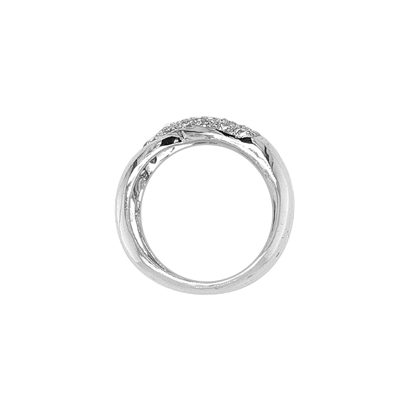 Ladies Ring with White Gold Zircones
