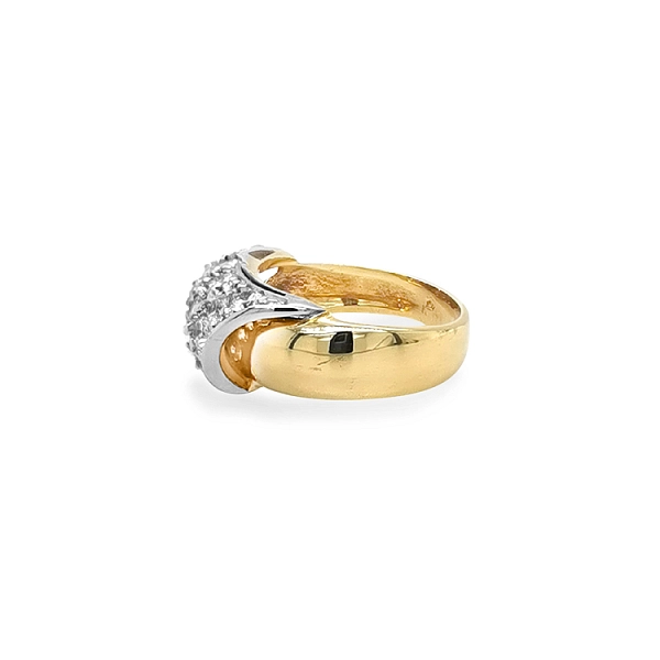 Combination Gold Ring with Zircons