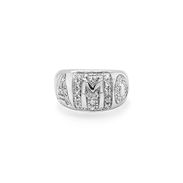 Combination Gold Ring with Zircons