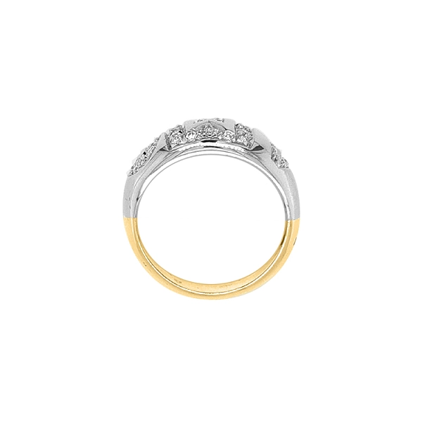 Combination Gold Ring with Zircons