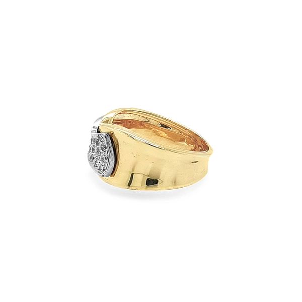 Combination Gold Ring with Zircons