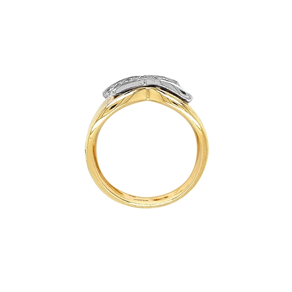 Combination Gold Ring with Zircons