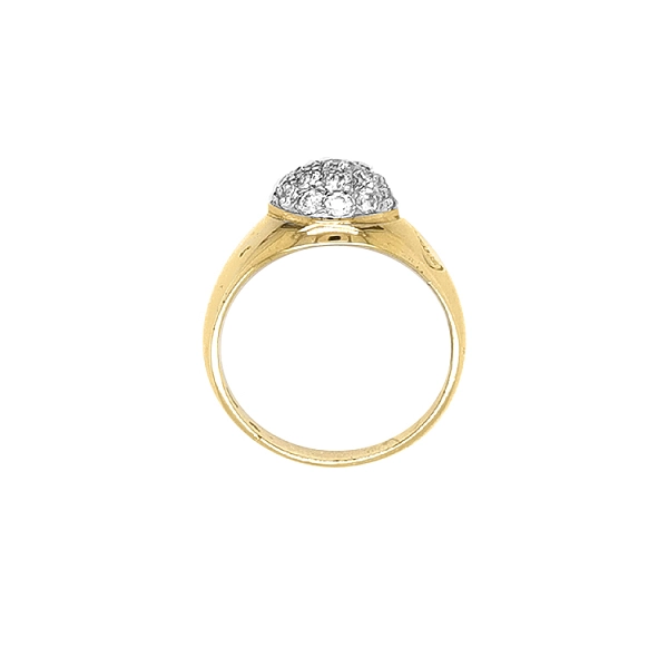 Gold Ring with Zircons