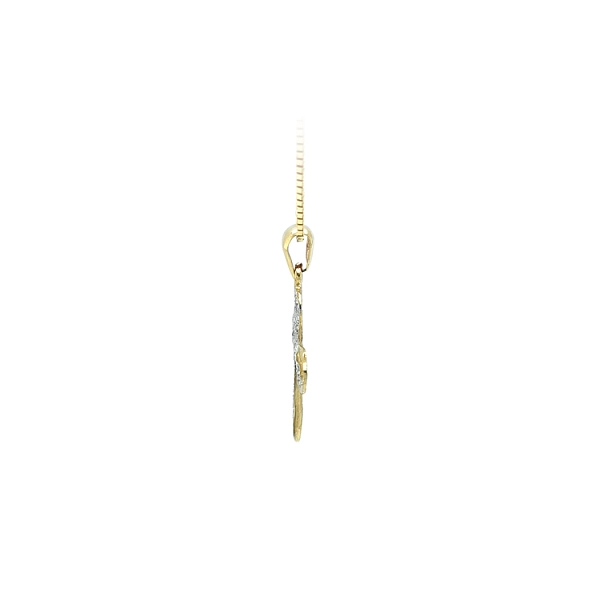 Golden Cross with Zircons