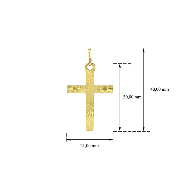 Gold Cross Pendant