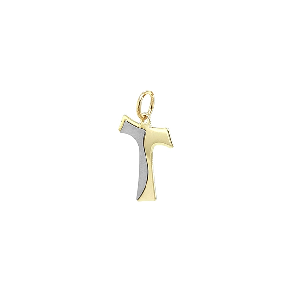 Gold Pendant Cross of Combined Gold