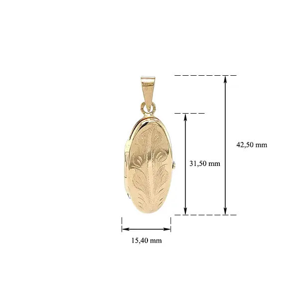 Golden Locket for Photo