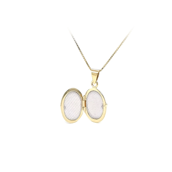 Golden Pendant Locket for Photo