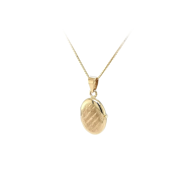 Golden Pendant Locket for Photo