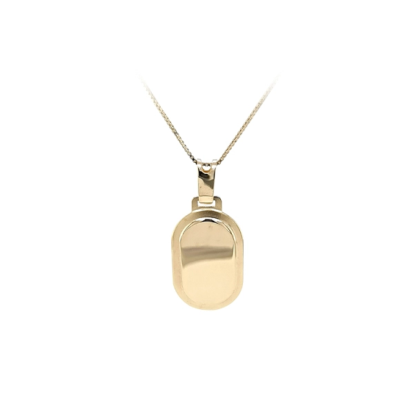 Gold Pendant Plate for Engraving
