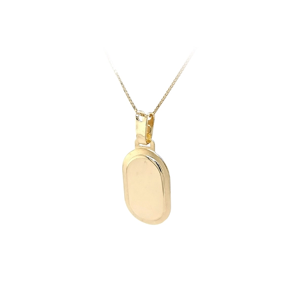 Gold Pendant Plate for Engraving