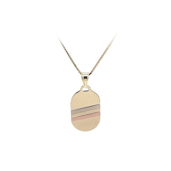 Gold Pendant Plate for Engraving