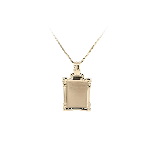 Gold Pendant Plate for Engraving