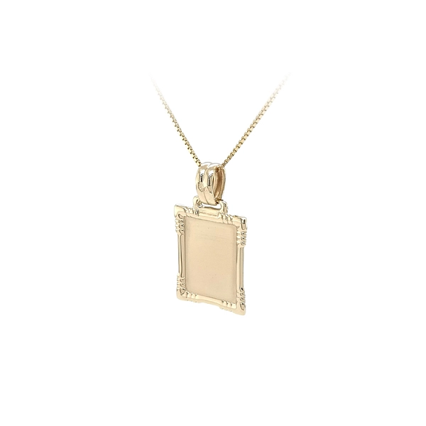 Gold Pendant Plate for Engraving