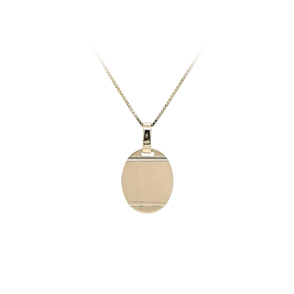 Gold Pendant Plate for Engraving