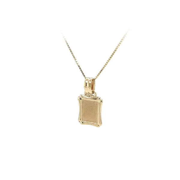 Gold Pendant Plate for Engraving