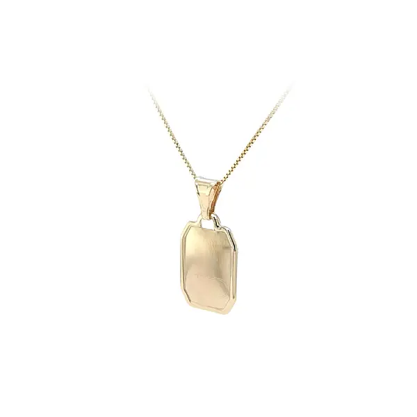 Gold Pendant Plate for Engraving