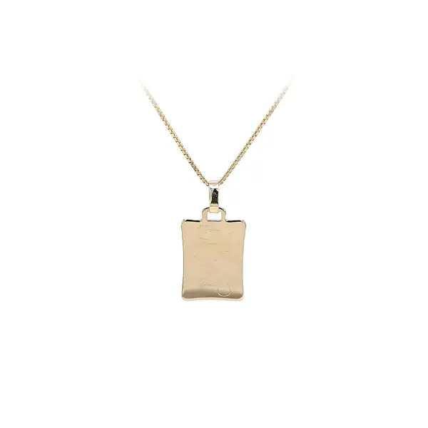 Gold Pendant Plate for Engraving