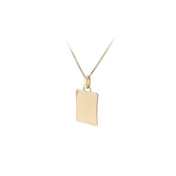 Gold Pendant Plate for Engraving