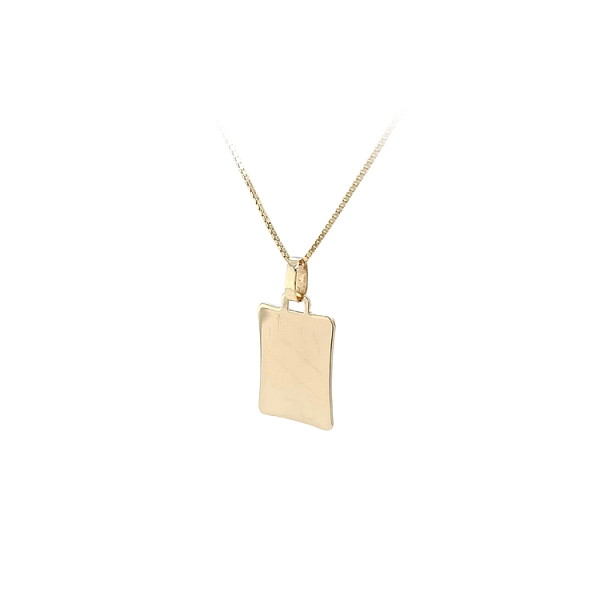 Gold Pendant Plate for Engraving