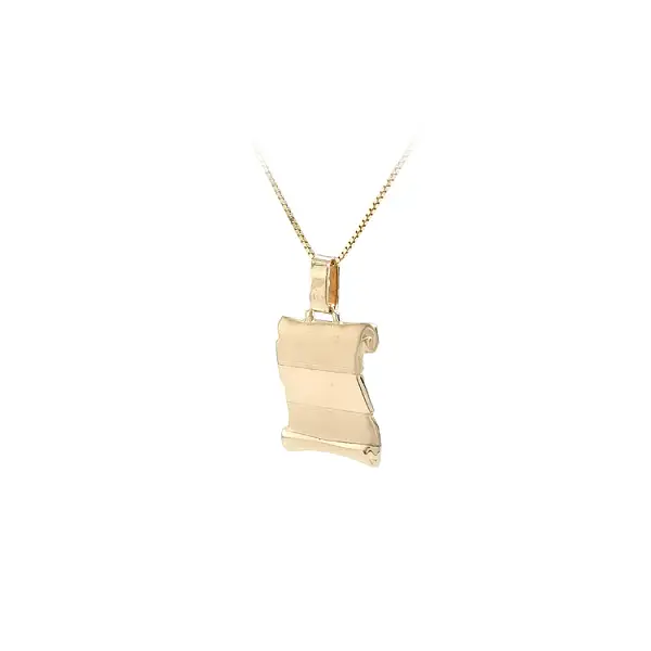 Gold Parchment Pendant for Engraving