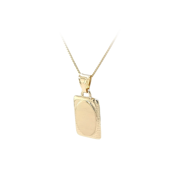 Gold Pendant Plate for Engraving