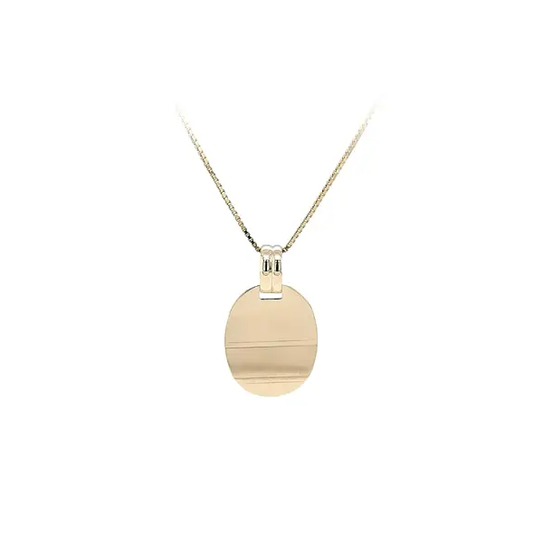 Gold Pendant Plate for Engraving