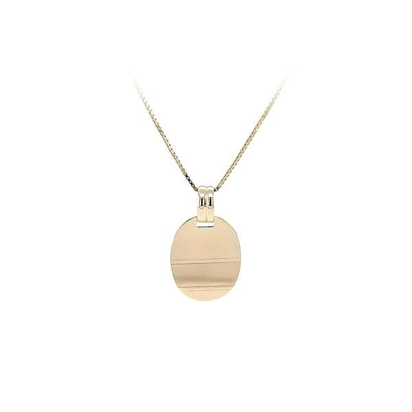 Gold Pendant Plate for Engraving