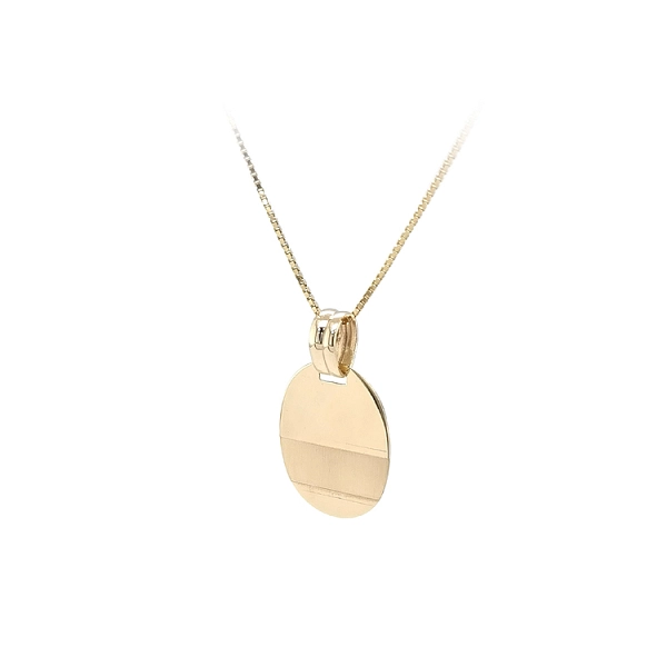 Gold Pendant Plate for Engraving