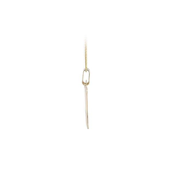 Gold Pendant Plate for Engraving