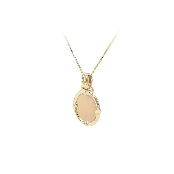 Gold Pendant Plate for Engraving