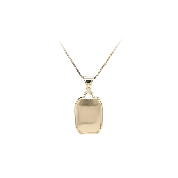 Gold Pendant Plate for Engraving