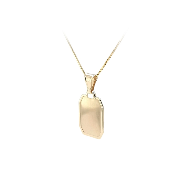 Gold Pendant Plate for Engraving