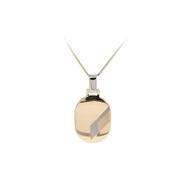 Gold Pendant Plate for Engraving