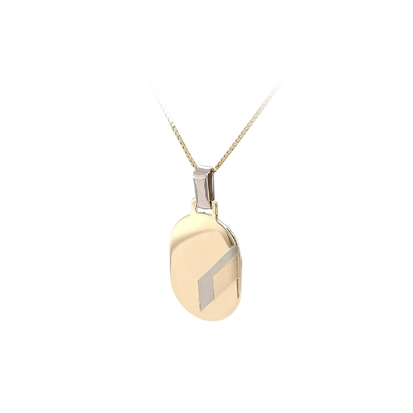 Gold Pendant Plate for Engraving