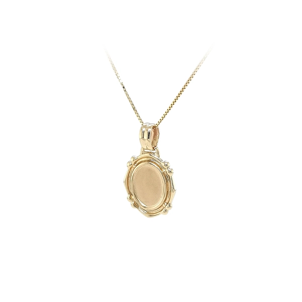 Gold Pendant Plate for Engraving
