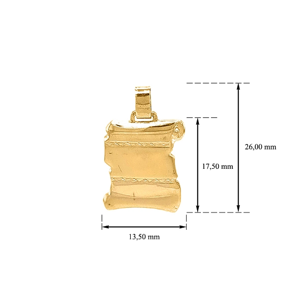 Gold Plate for Engraving Parchment