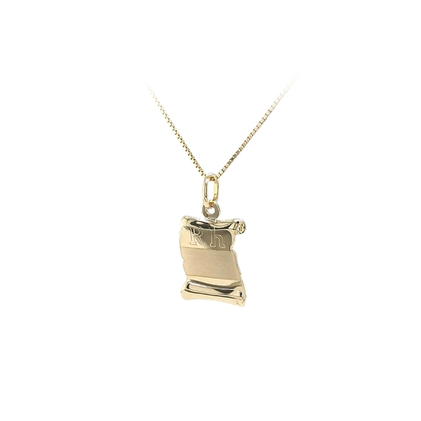 Gold Parchment Pendant for Engraving