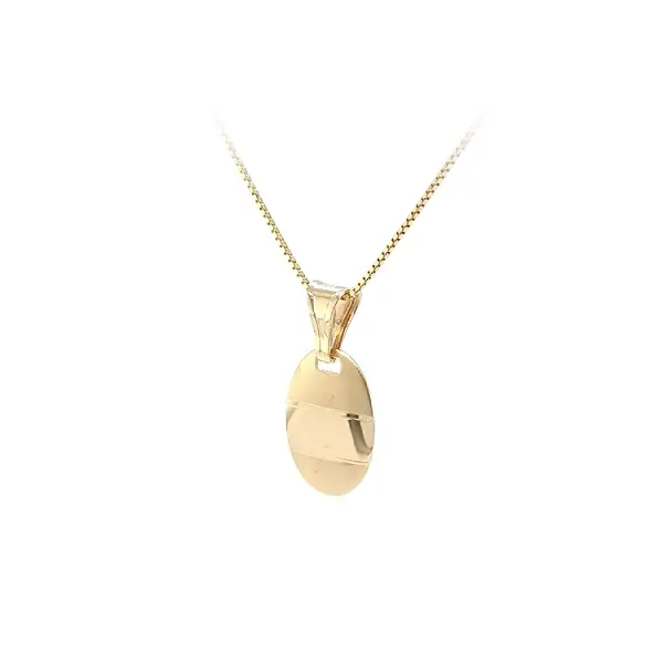 Gold Pendant Plate for Engraving