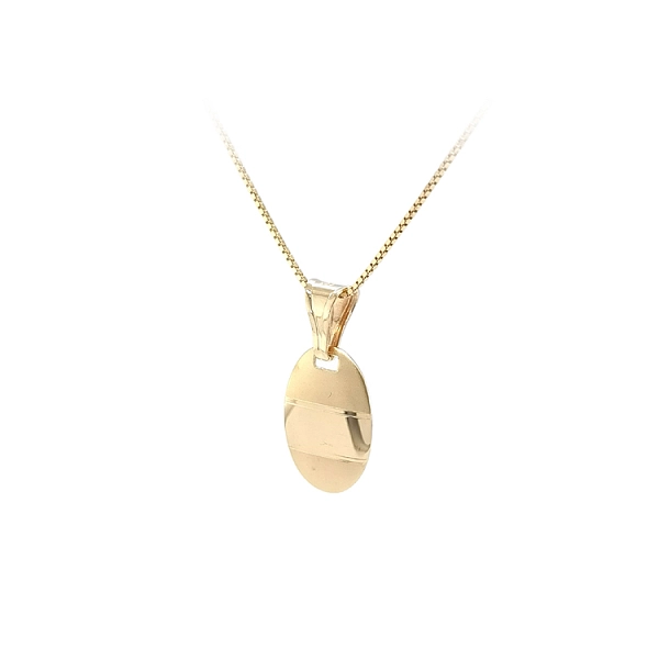 Gold Pendant Plate for Engraving