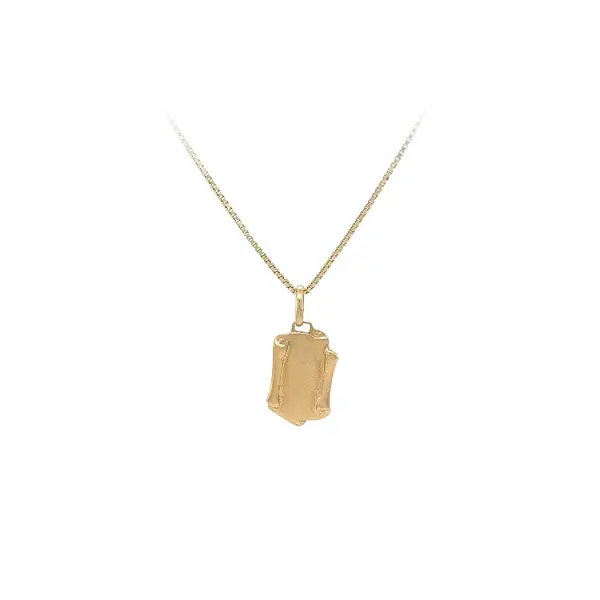 Gold Parchment Pendant for Engraving