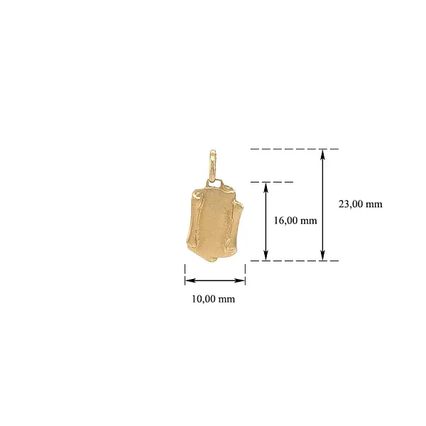 Gold Parchment Pendant for Engraving