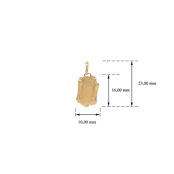 Gold Parchment Pendant for Engraving