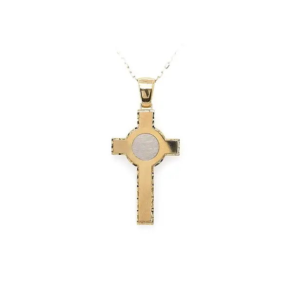 Pendant Cross of Combined Gold