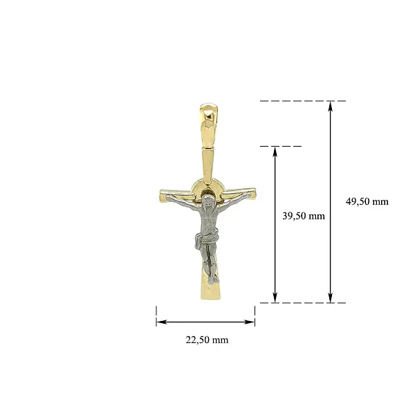 Pendant Cross with Jesus Christ
