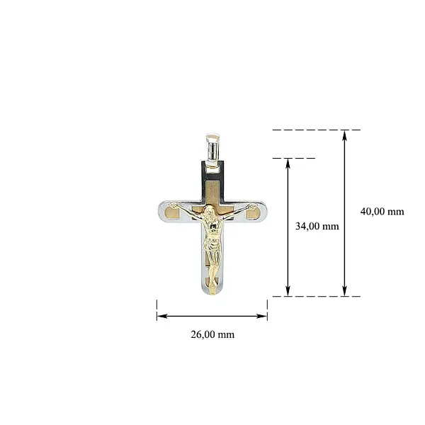 Pendant Cross with Jesus Christ